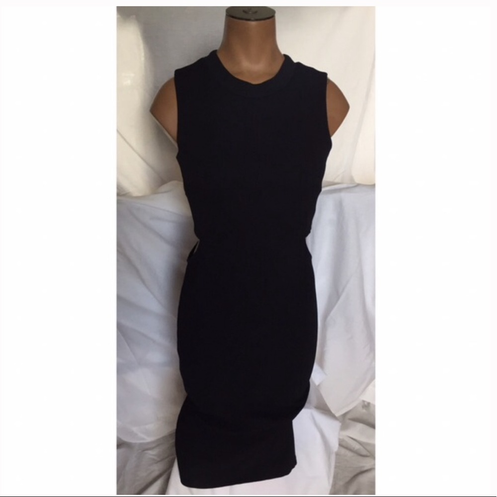 Black Midi Dress w/ Cutout Sides